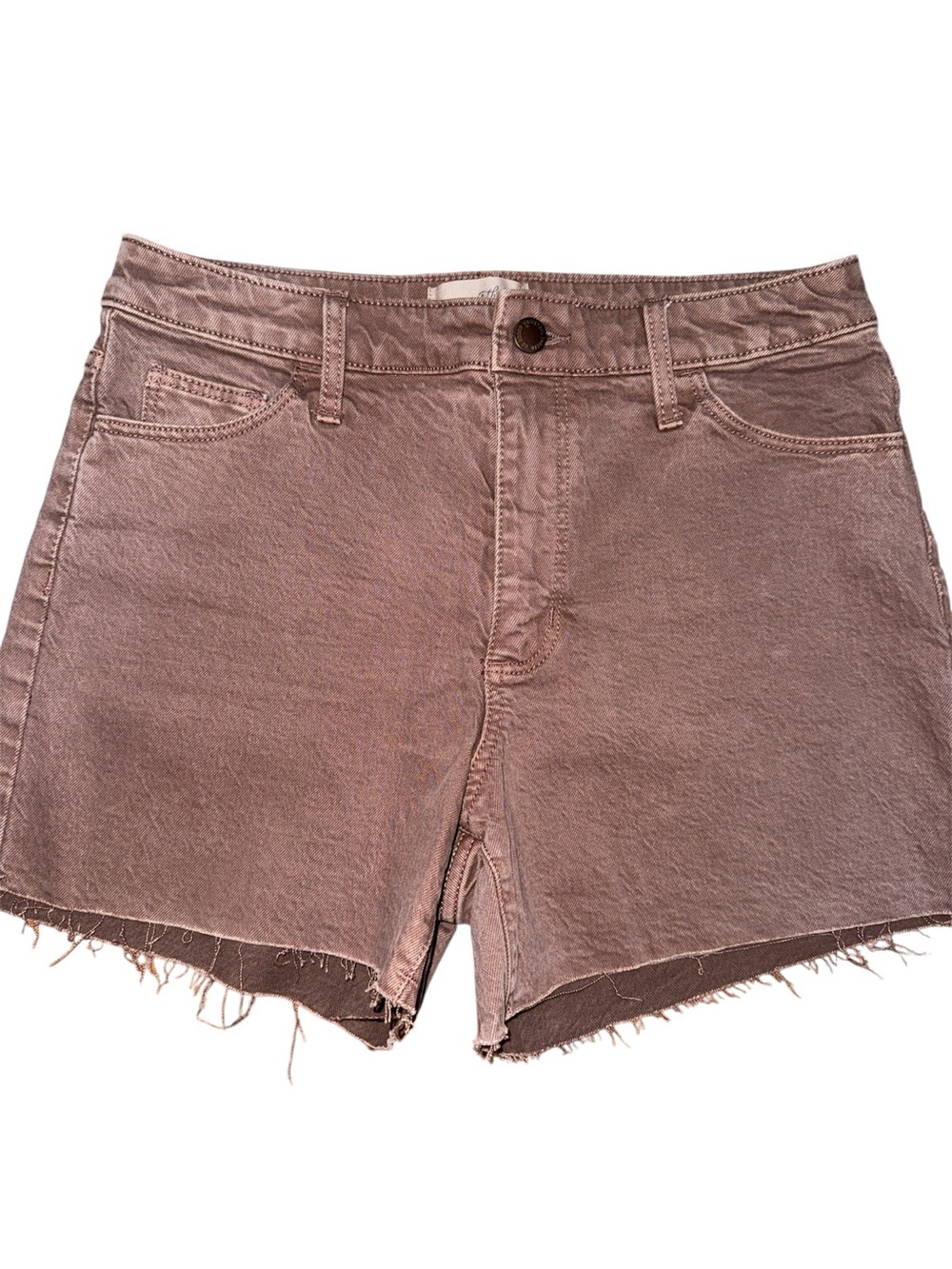 Universal Thread Mauve-Taupe High-Rise Denim Shorts